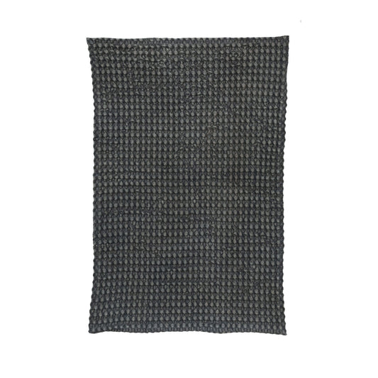 Charcoal_Stonewashed_Waffle_Weave_Towel