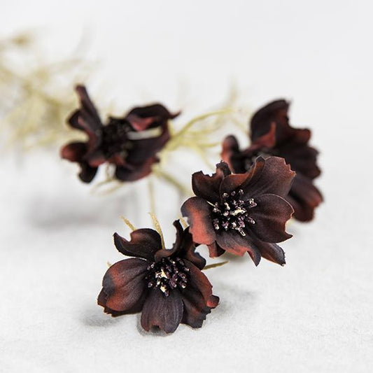 Chocolate Cosmos Stem - Artificial Flower Branch