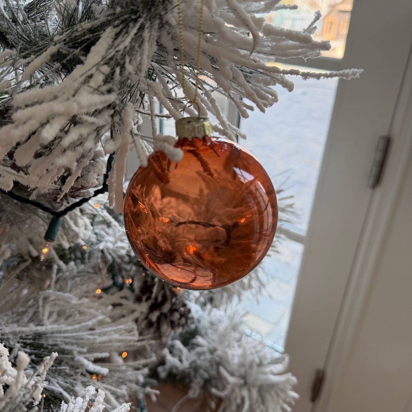 Cody Foster Large Brown Glass Ornament - 3" (6 Shades Available)