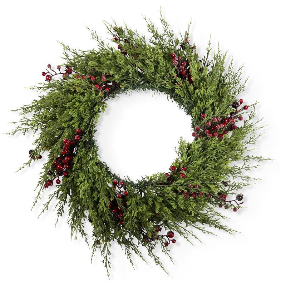 Cypress_Pine_Red_Berry_Wreath