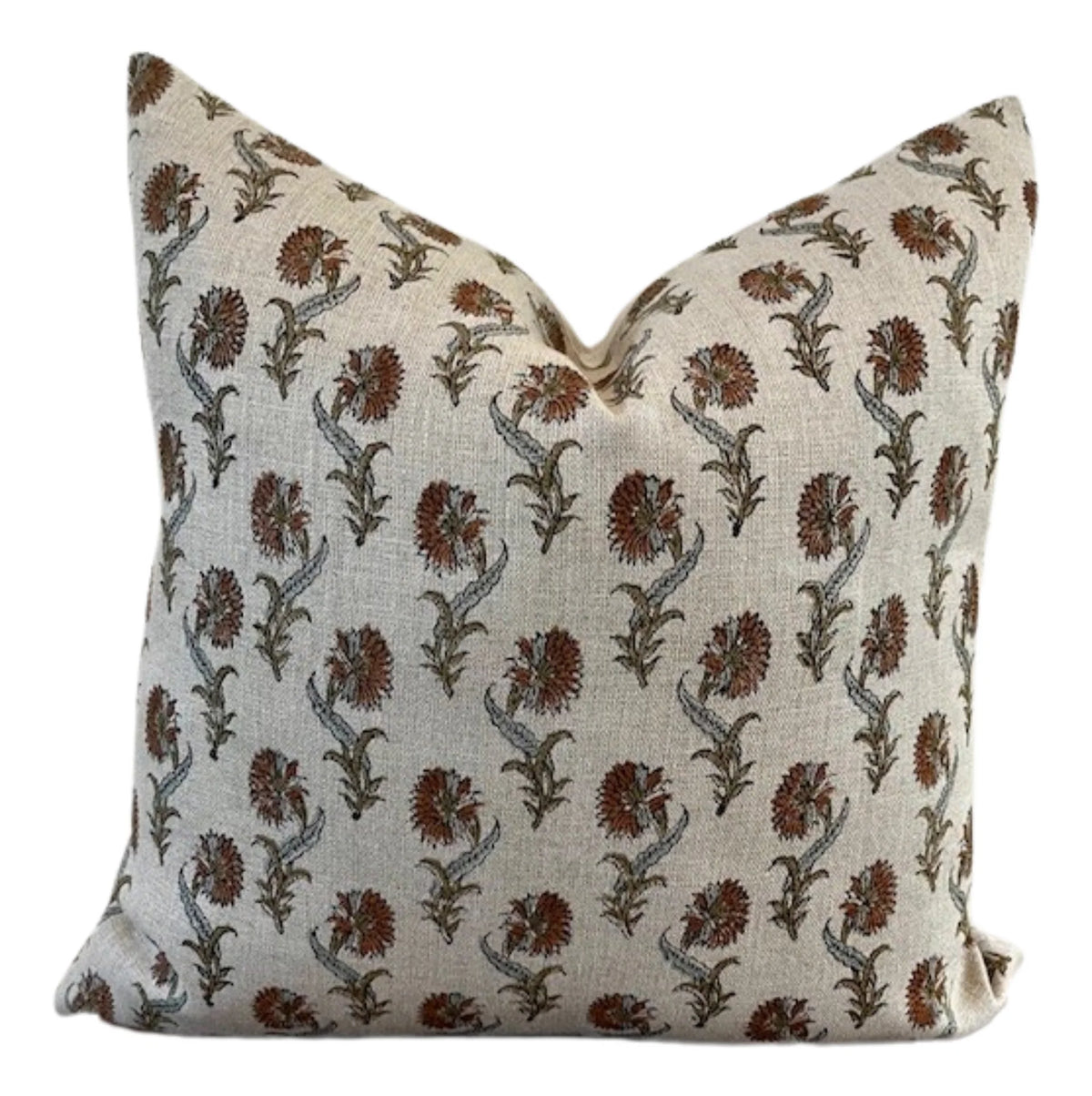 Designer Dover Daffodil Thick Linen Pillow Cover with Insert – 20x20 & 24x24