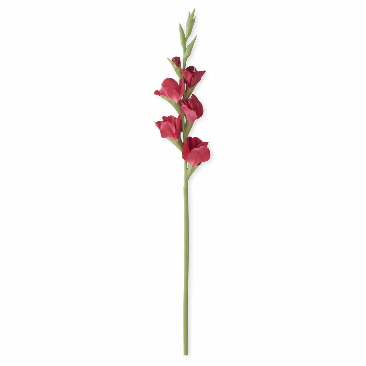 Fuchsia Real Touch Gladiolus Stem 34" - Single Stem Artificial Flower