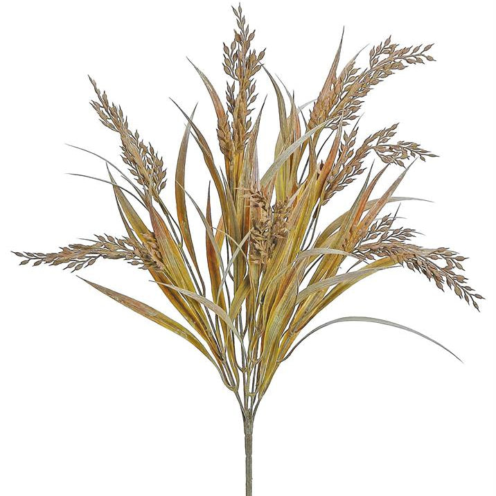 GRASS & OATS BUSH, 21", BROWN/BEIGE
