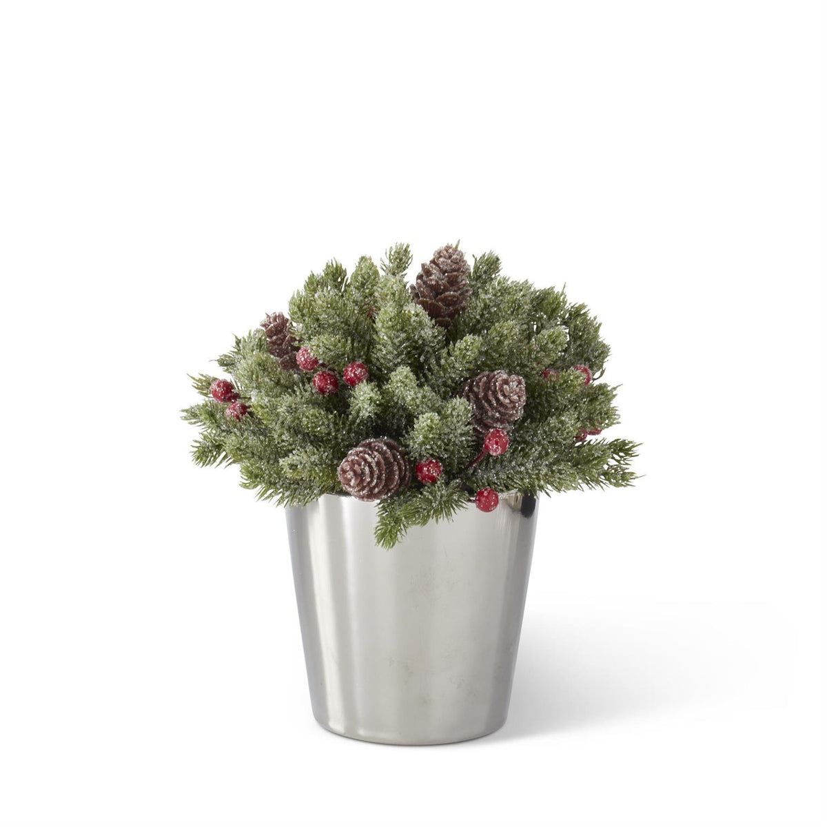 Glitter_Pine_Ball_In_Silver_Pot