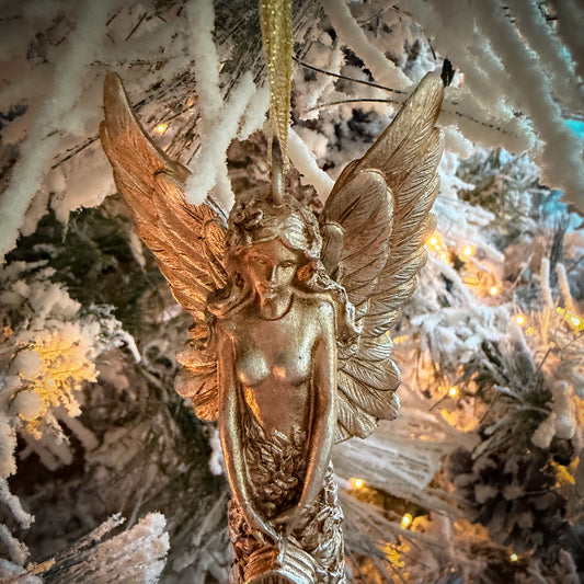 5 1/2" Gold Angel Ornament | Home with Holly J