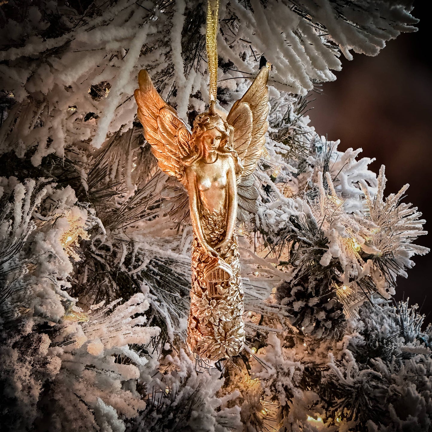 5 1/2" Gold Angel Ornament | Home with Holly J.