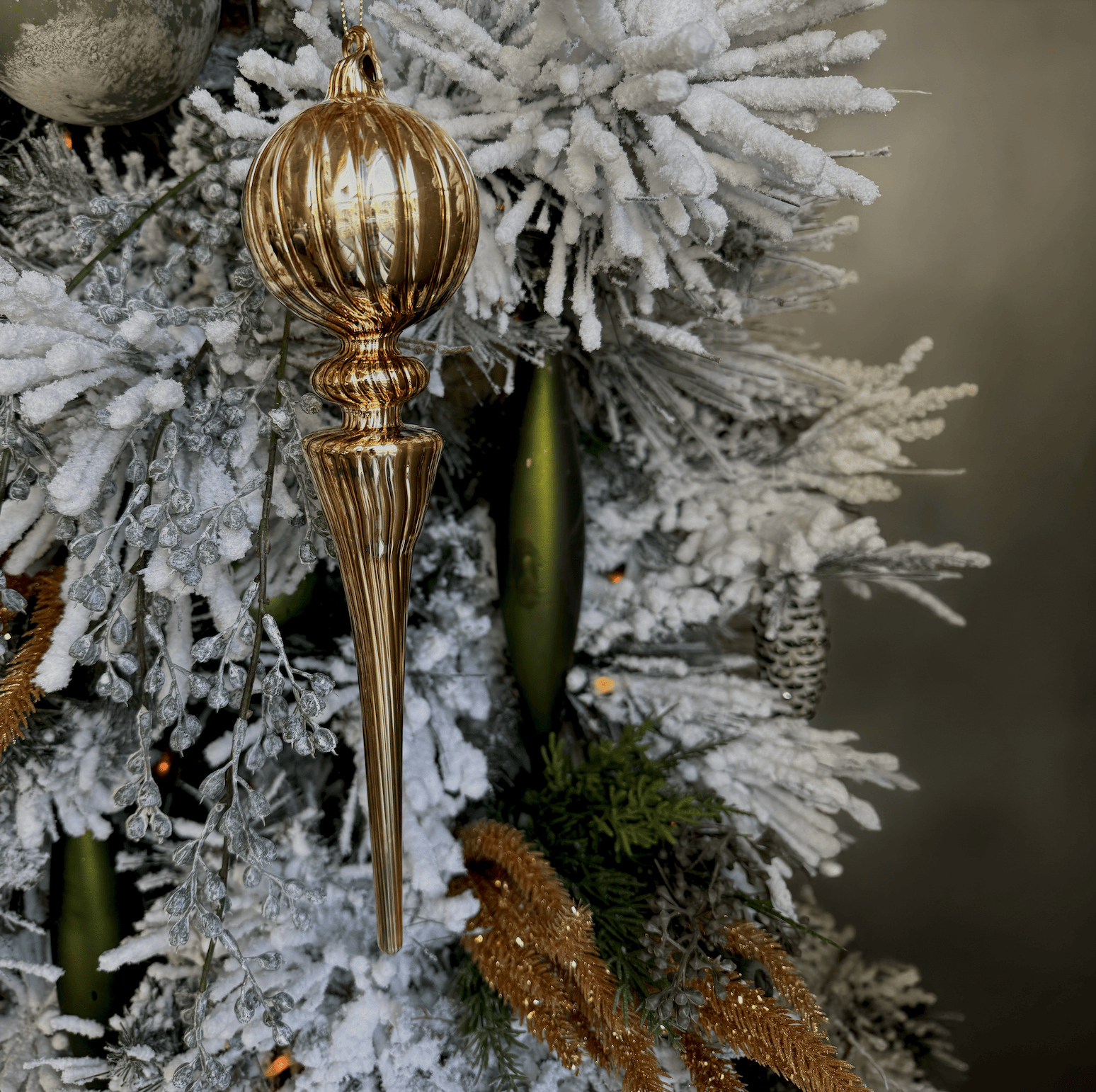 Gold Finial Ornaments - Four Styles