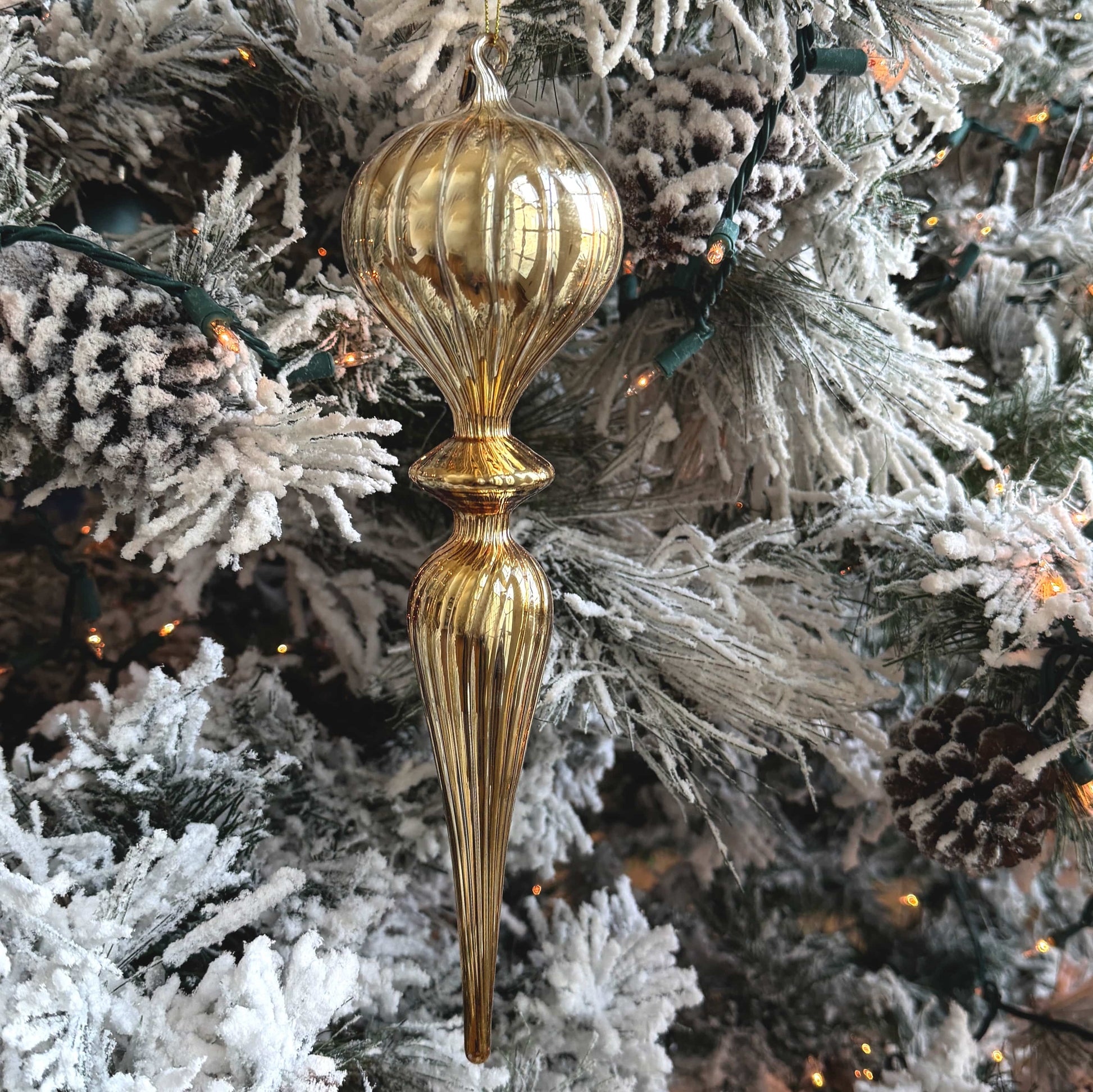 Gold Finial Ornaments - Four Styles