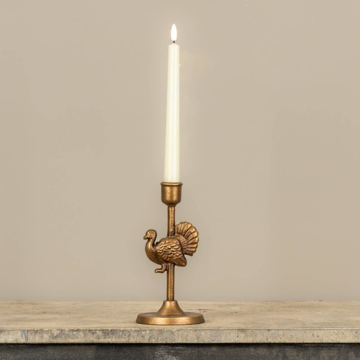 Gold_Turkey_Taper_Candle_Holder