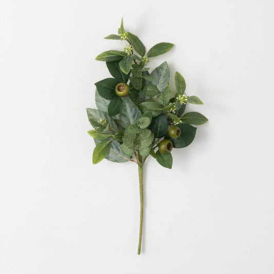 Green Israeli Ruscus Pick - Single Stem Artificial Greenery