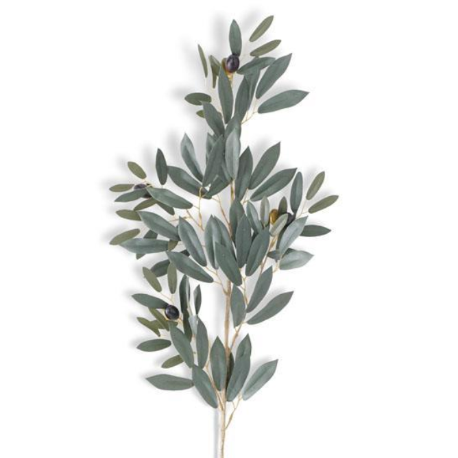Artificial olive leaf spray for home decoration
