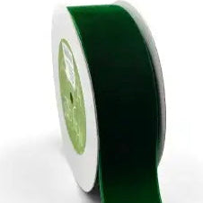 Green Velvet Ribbon 1.5"