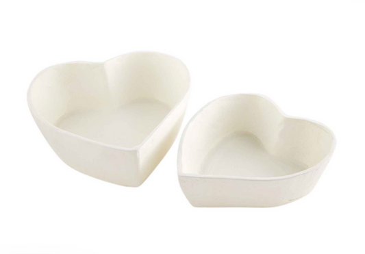 Heart Paper Mache Bowl