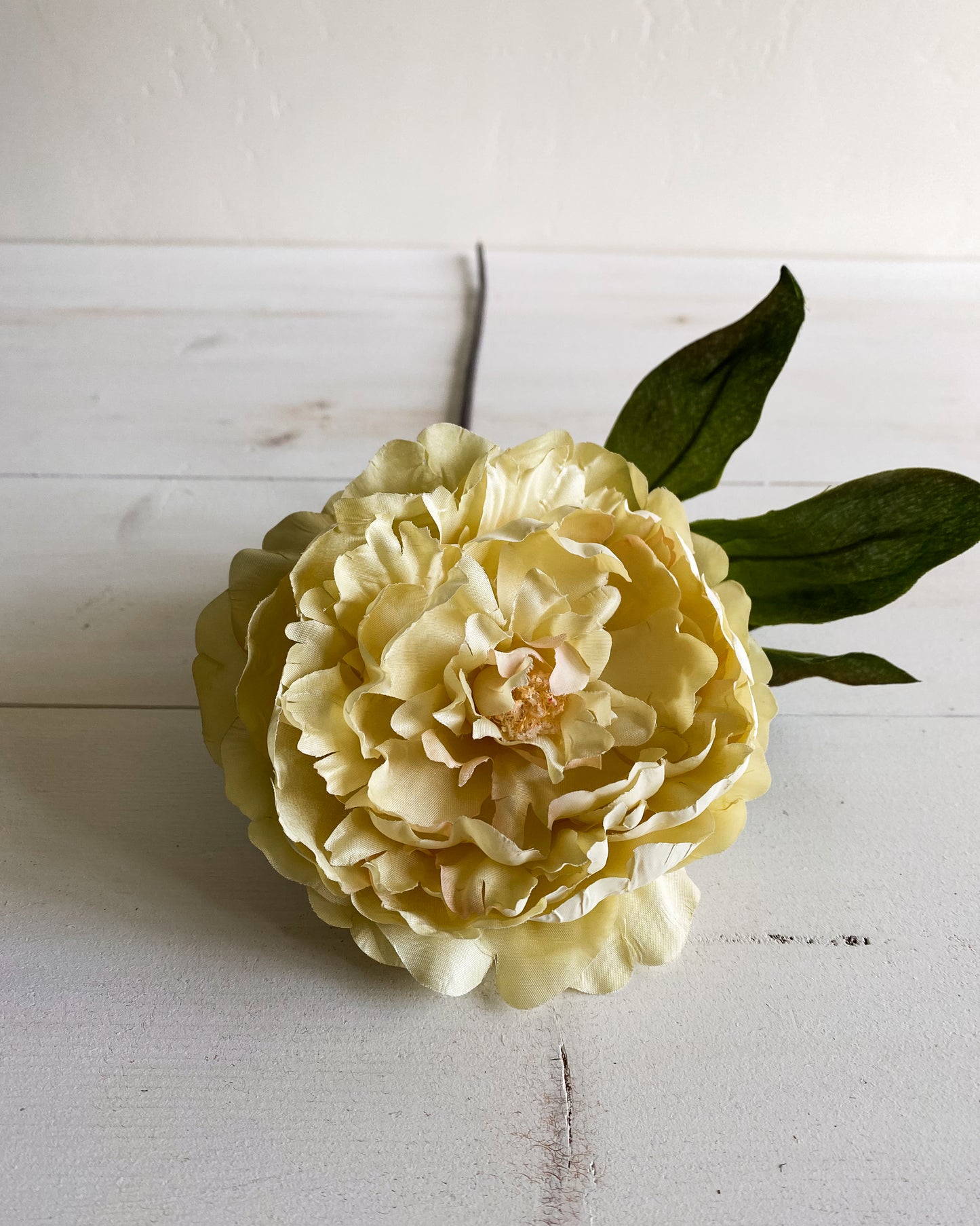 32" Yellow Peony