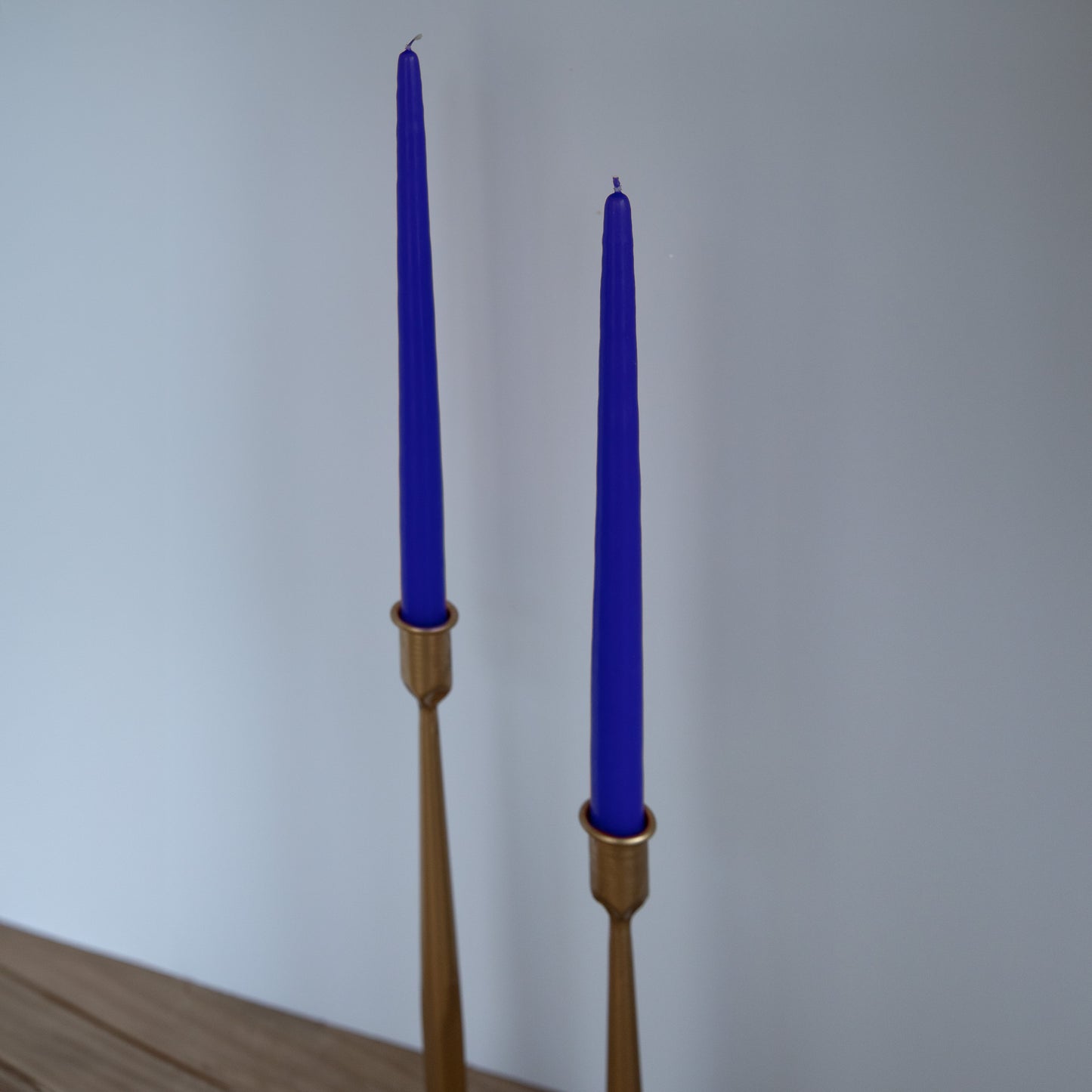 Navy Blue 15" Hand-Dipped Tapered Candle - Box of 12 - Unscented
