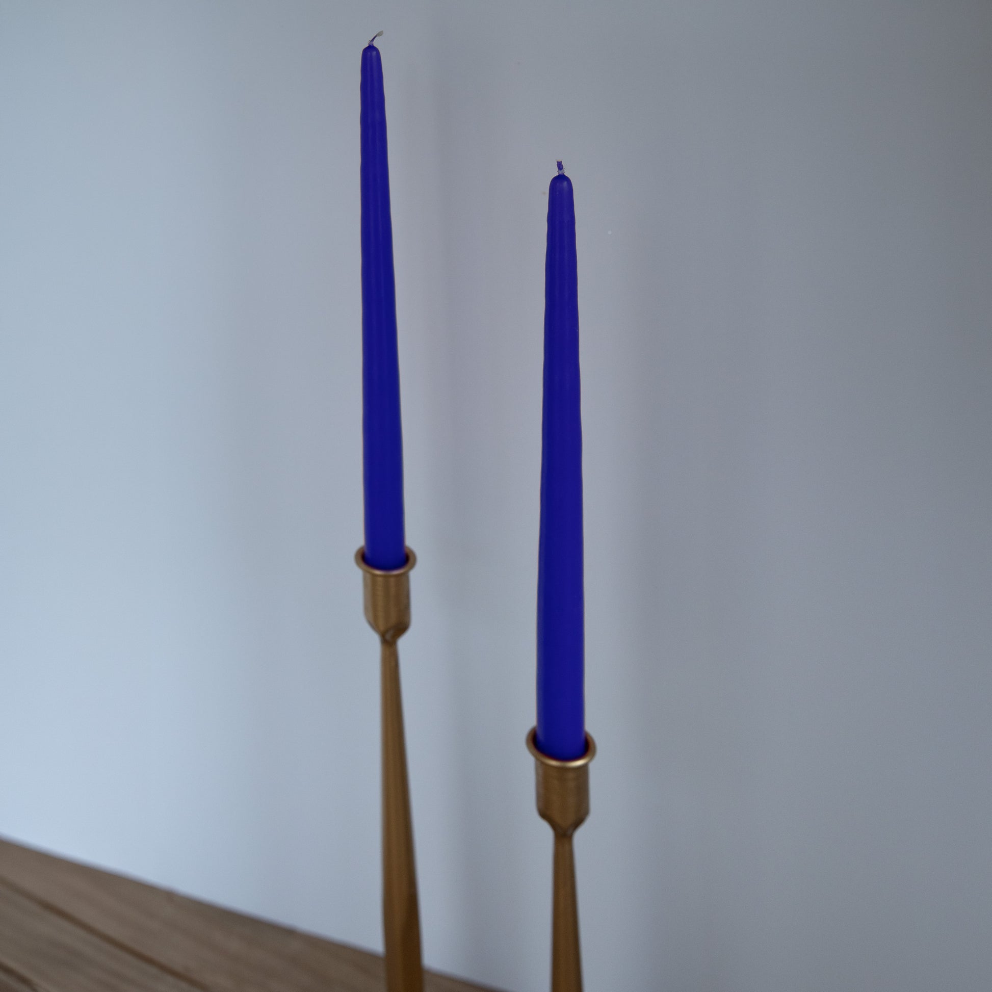 Navy Blue 15" Hand-Dipped Tapered Candle - Box of 12 - Unscented