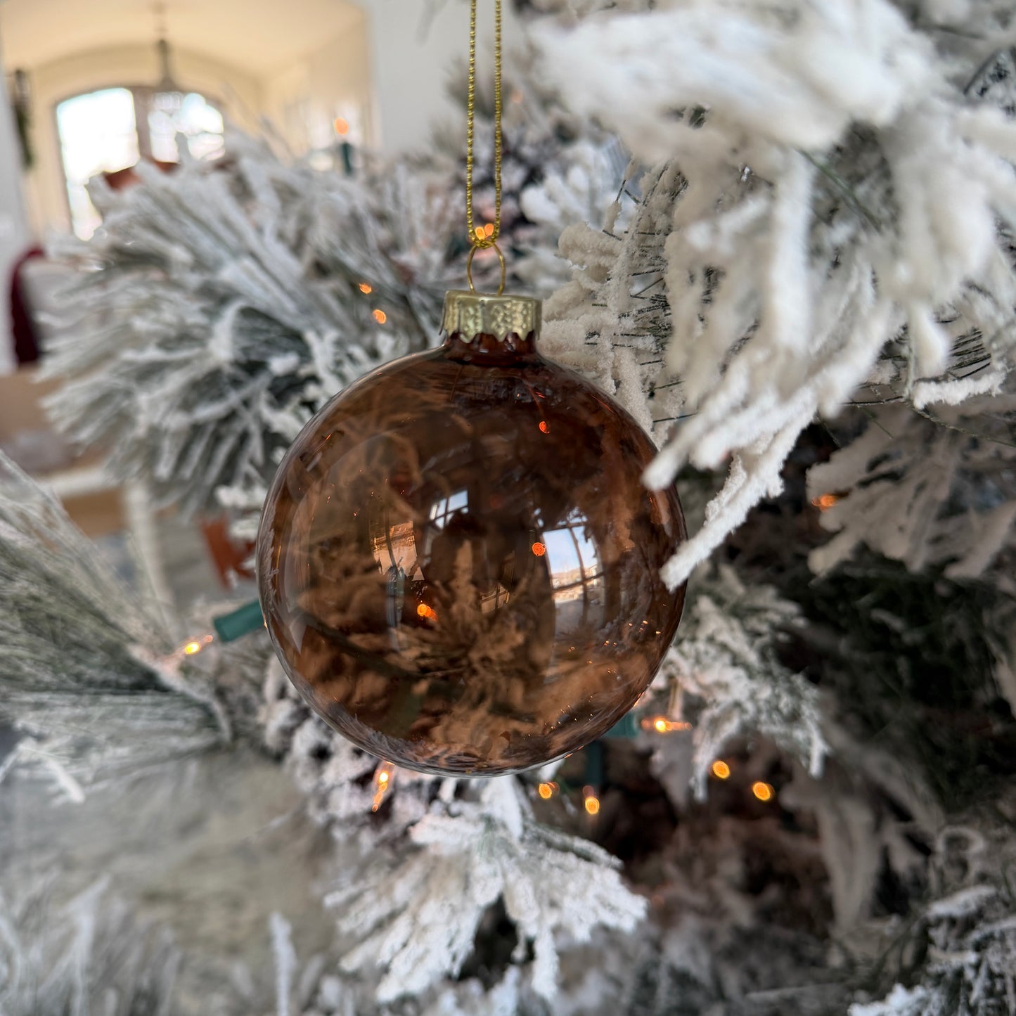 Cody Foster Large Brown Glass Ornament - 3" (6 Shades Available)