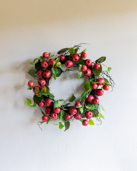 24" RED CHERRY BLOSSOM WREATH