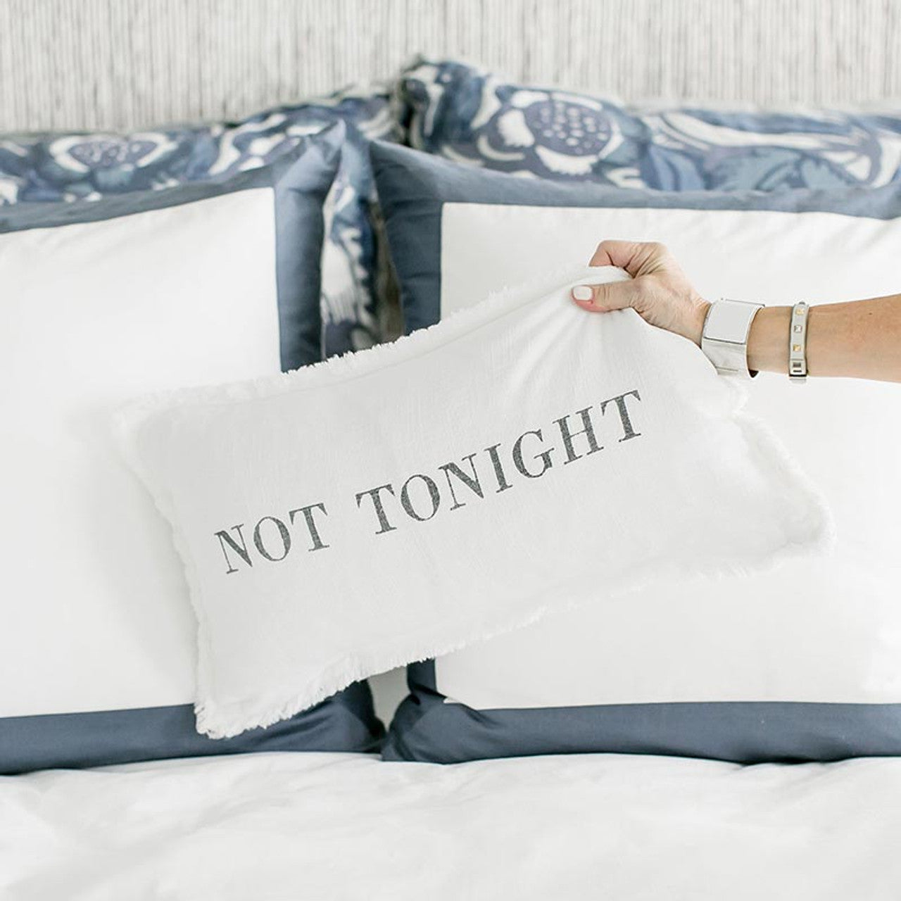 Face to Face Lumbar Pillow - Tonight/Not Tonight