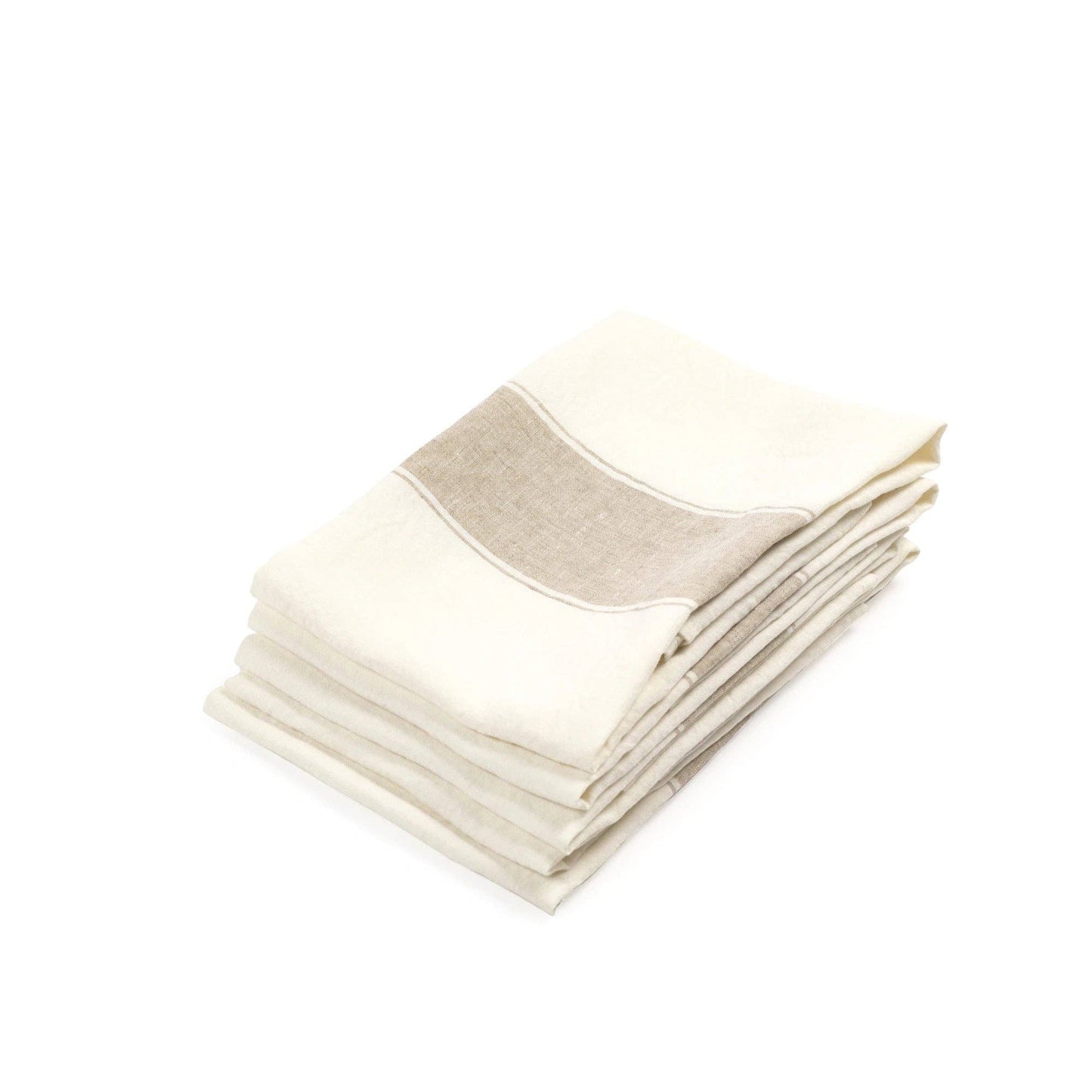Libeco Belgian Linen Tea Towel 27" x 27" - Ajaccio Stripe, Athene