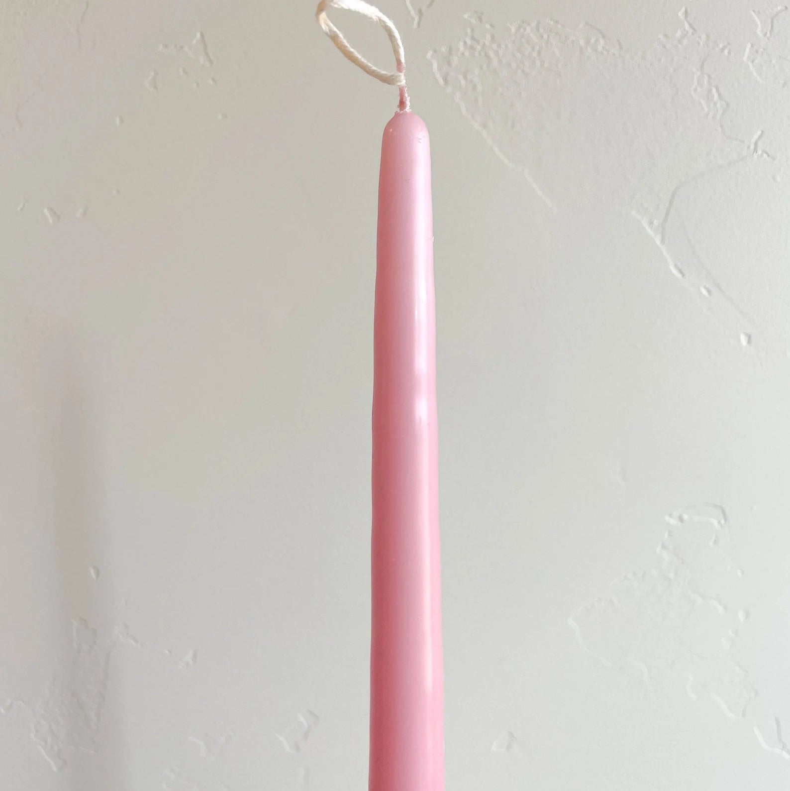 Light Rose Hand-Dipped Tapered Candle - Box of 12 - Unscented