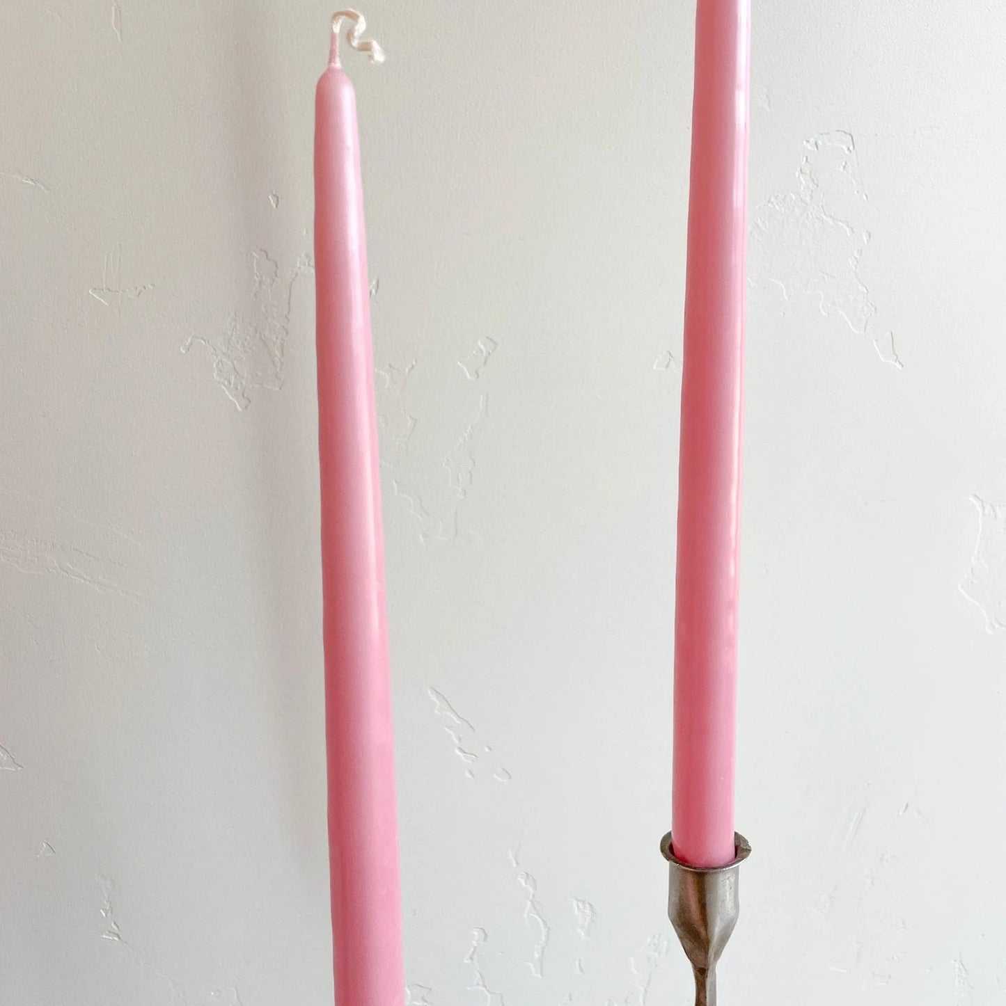 Light Rose Hand-Dipped Tapered Candle