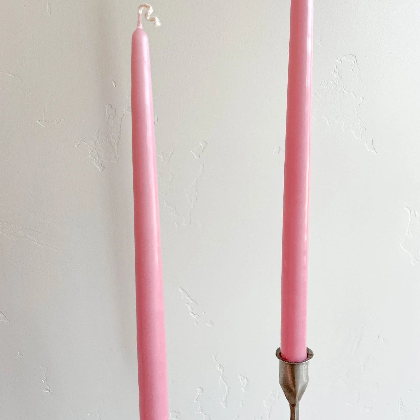 Light Rose Hand-Dipped Tapered Candle