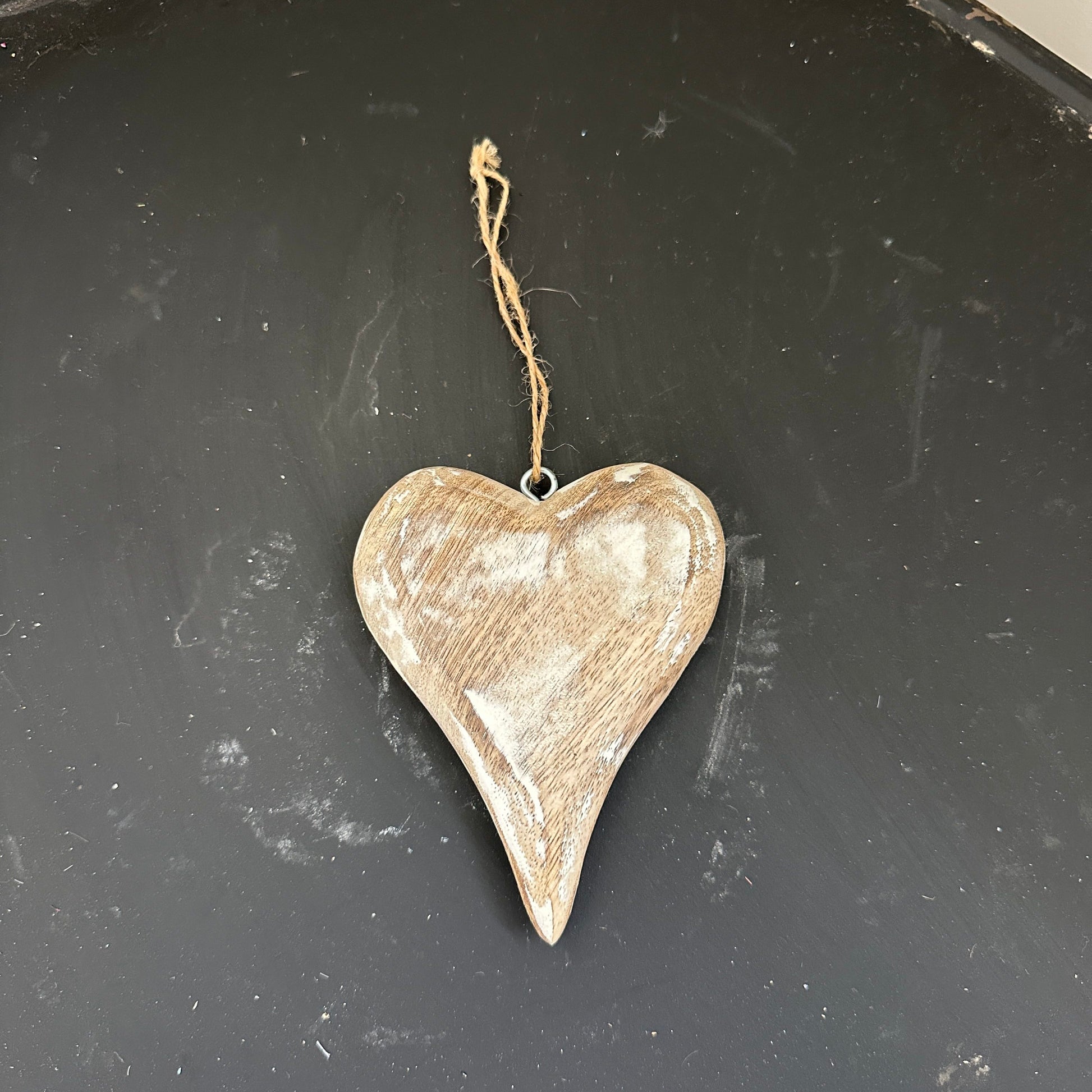 Mango Wood Hearts in Two Sizes/Colors