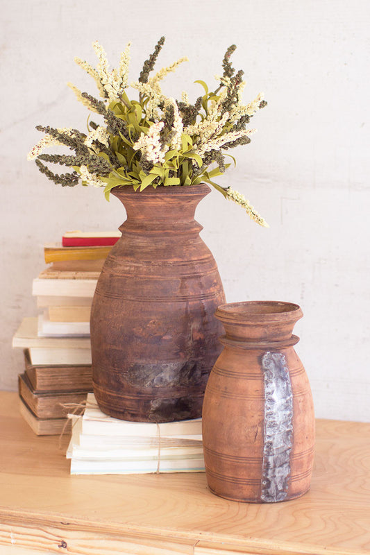 Mango Wood Urns - 2 Sizes Available