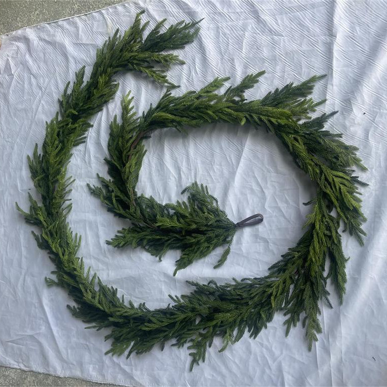 NORFOLK PINE GARLAND, 14', GREEN