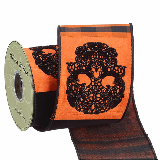 Orange_Black_Skull_Ribbon