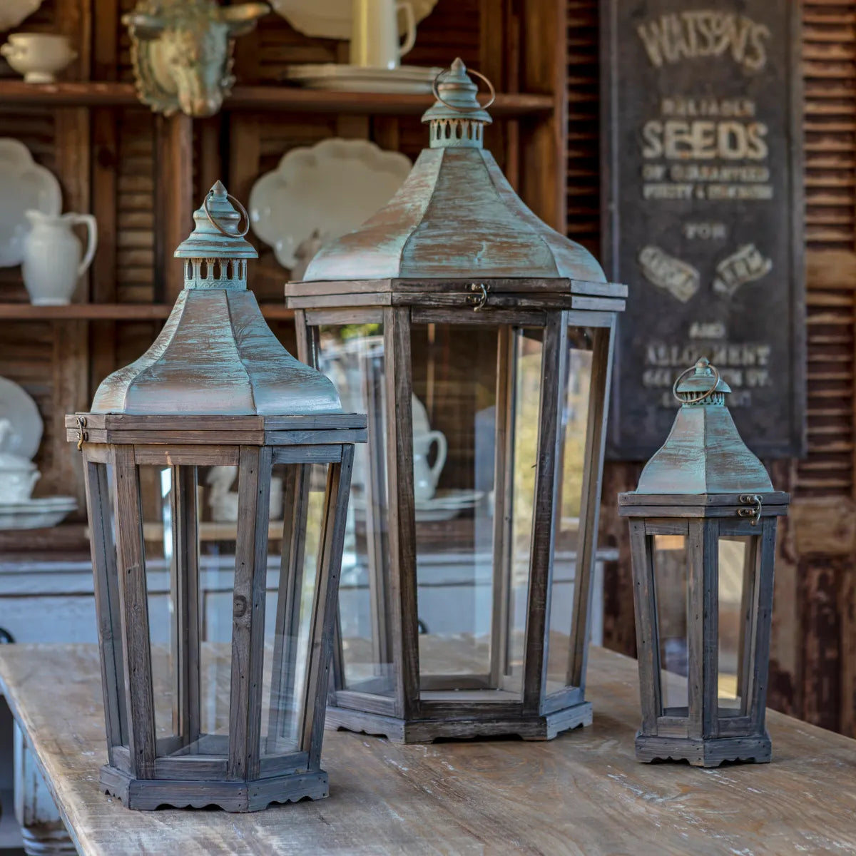 FRENCH QUARTER LANTERN SET OF 3