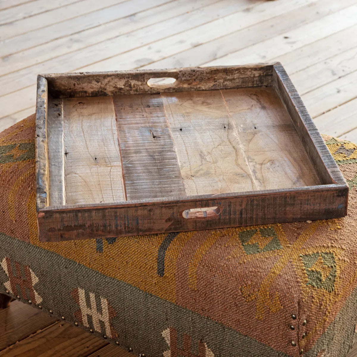 LARGE PRIMITIVE WOODEN TRAY