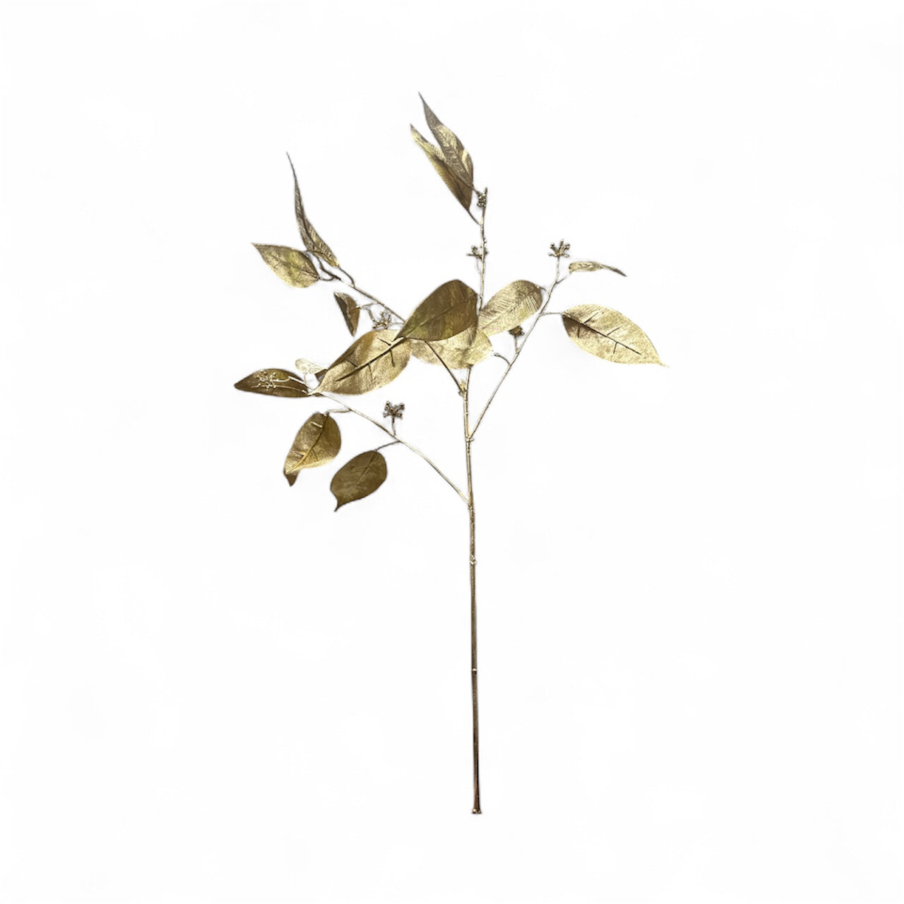 34" Gold Seeded Eucalyptus Spray