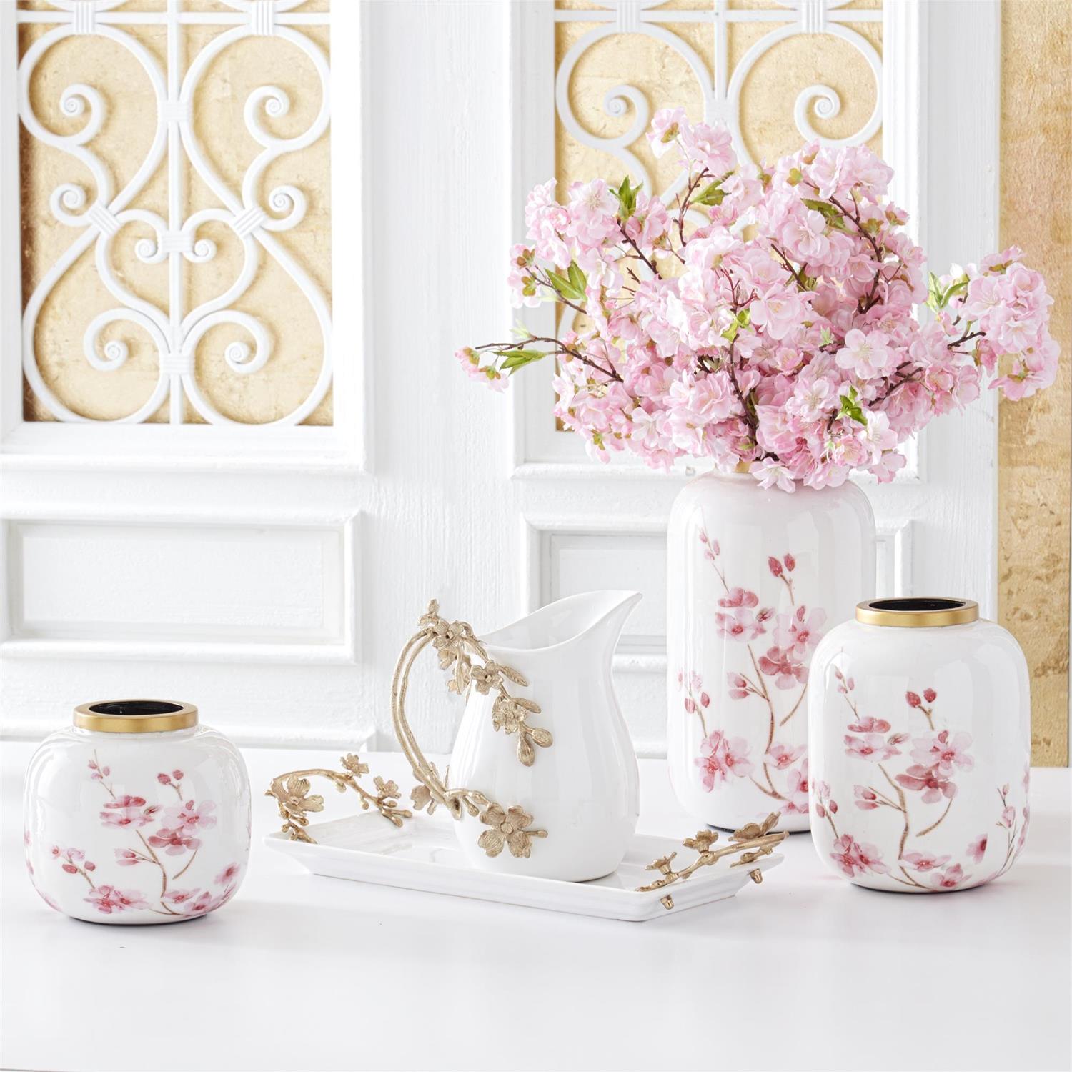 Pink Cherry Blossom Spray 19.5" - Artificial Sakura Branch