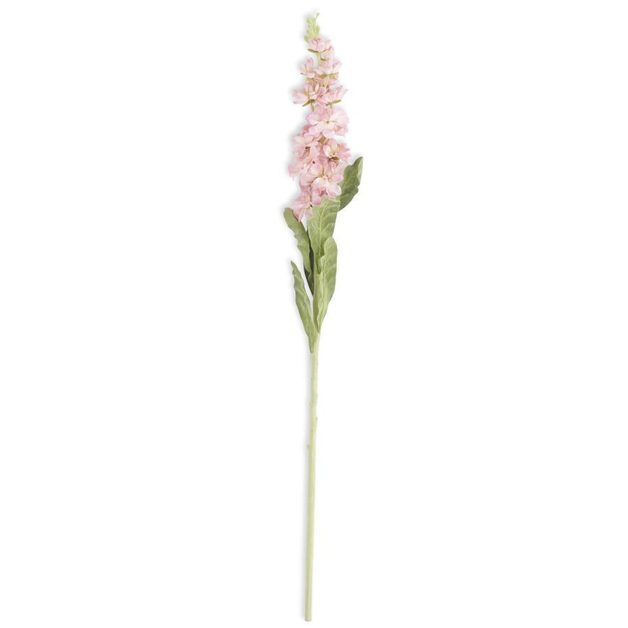 Pink Stock Flower Stem 30" - Single Stem Artificial Flower