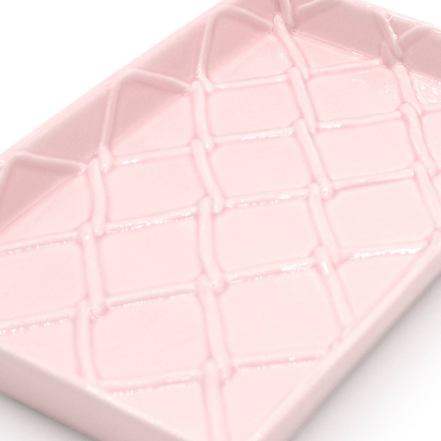 Pink Textured Guest Towel  napkin Tray