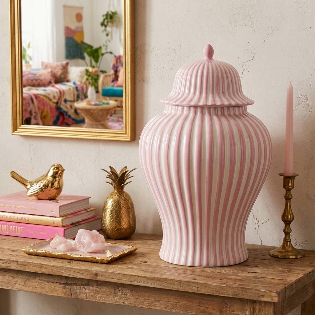 Pink_White_Striped_Vase