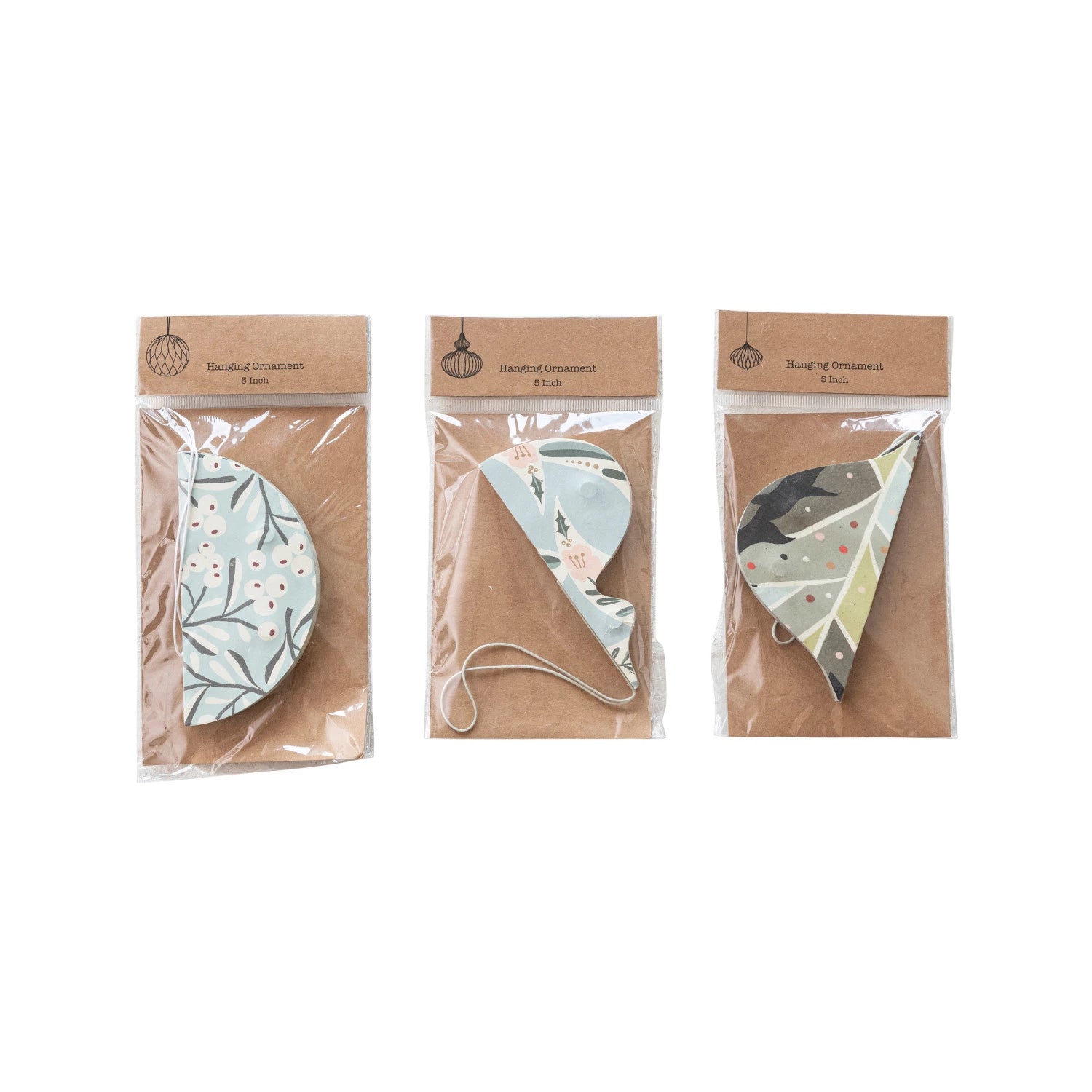 Recycled Paper Folding Honeycomb Ornament w/ Pattern, 3 Styles 