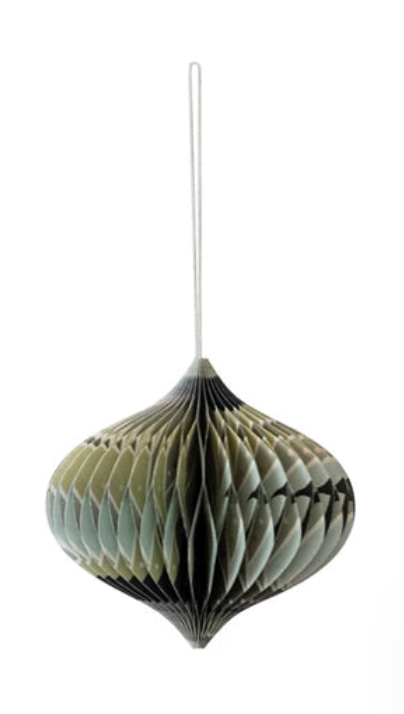 Recycled Paper Folding Honeycomb Ornament w/ Pattern, 3 Styles 