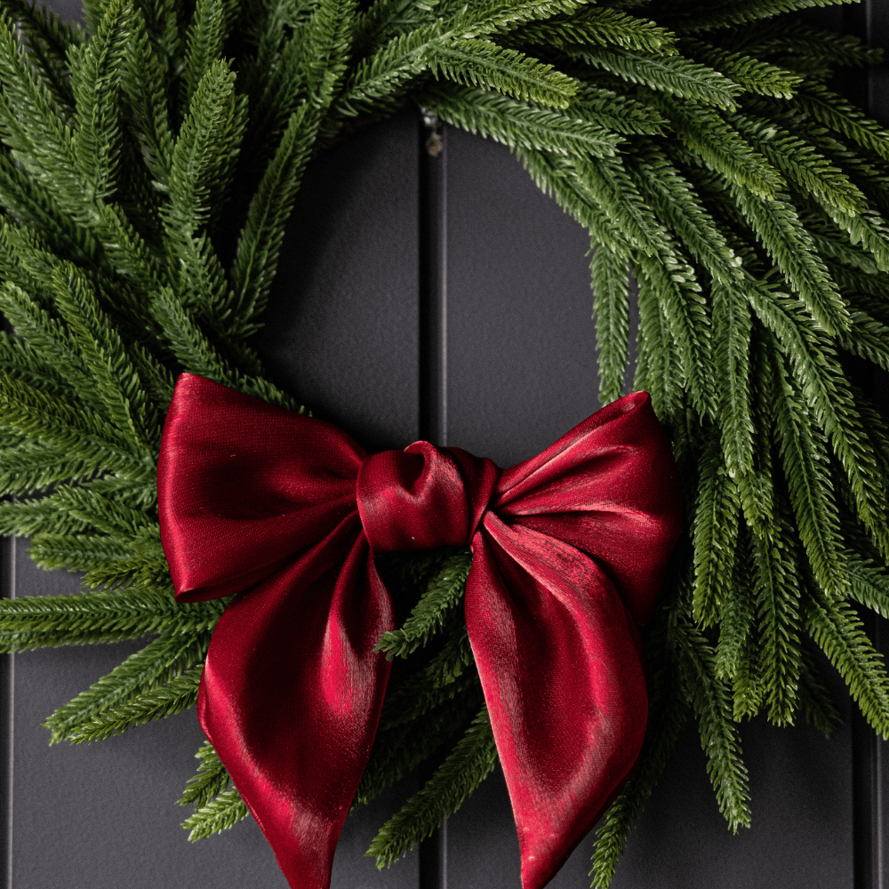 Red Gauze Bow - Set of 3