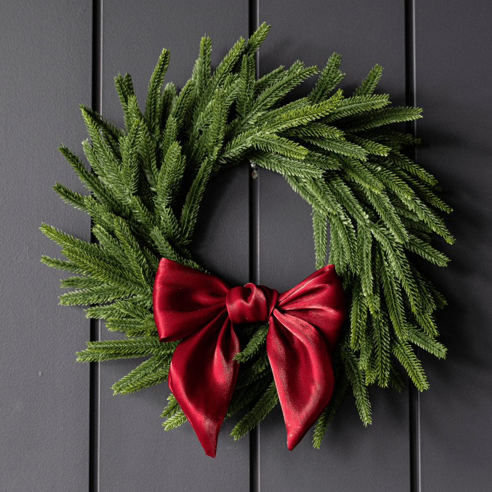 Red Gauze Bow - Set of 3