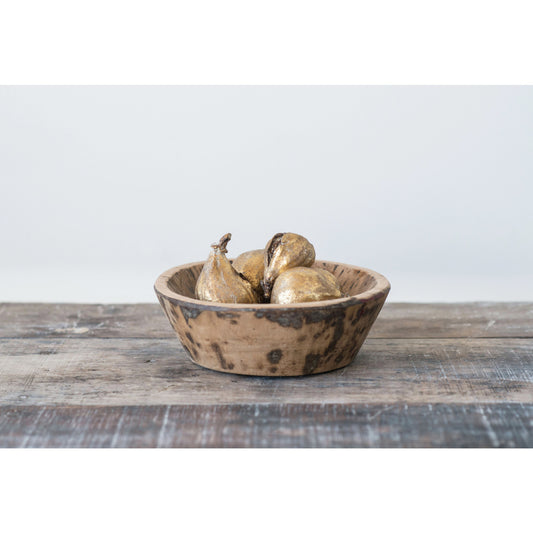 Resin Figs with Antique Finish, Set of 5