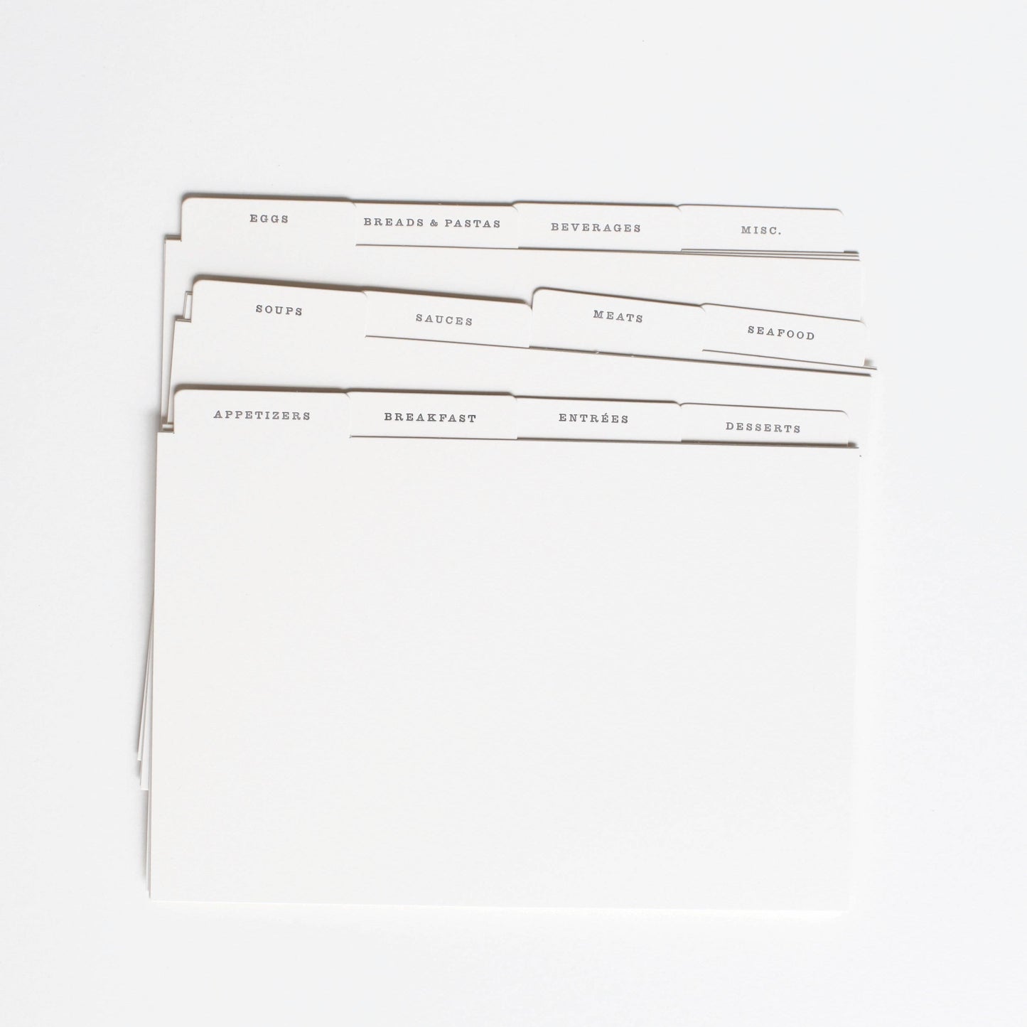 Rifle Paper Co. Citrus Floral recipe cards for tin recipe box