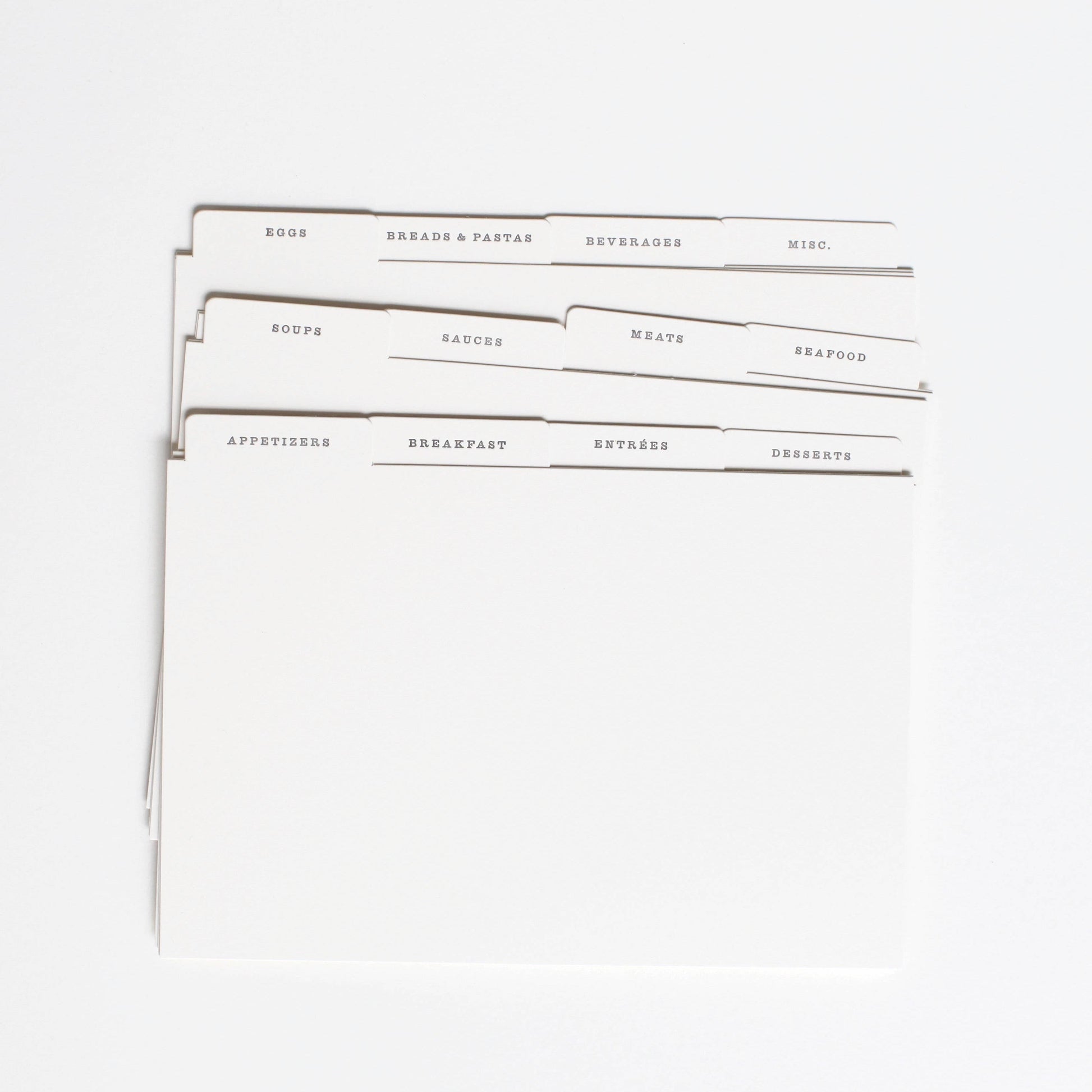 Rifle Paper Co. Citrus Floral recipe cards for tin recipe box