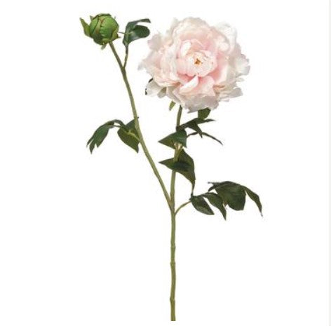 31" Peony Spray - Soft Pink