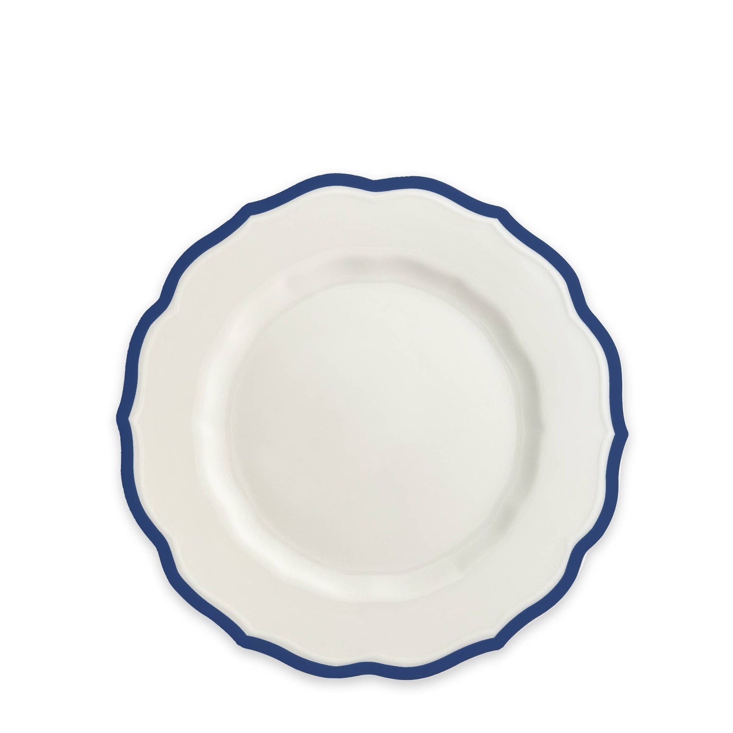 Stella Scalloped Blue Dinner & Salad Plate