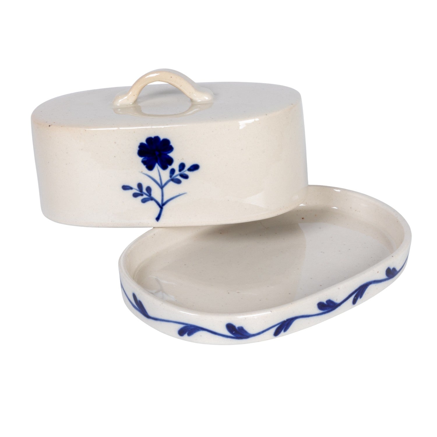 Stoneware_Butter_Dish_with_Flower