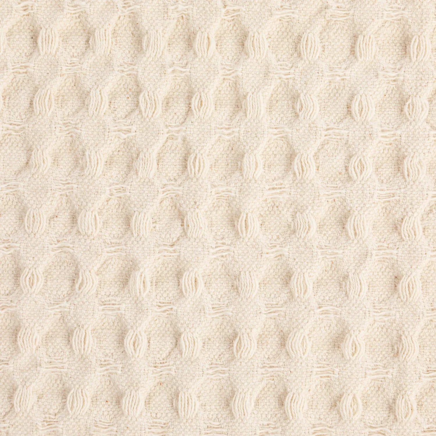 Ivory Cotton Waffle Tea Towel