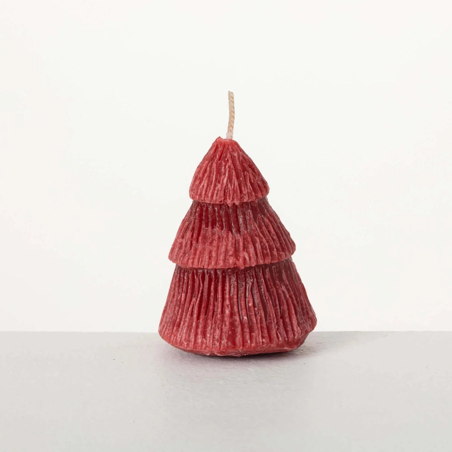 Red Christmas Tree Candle - Small